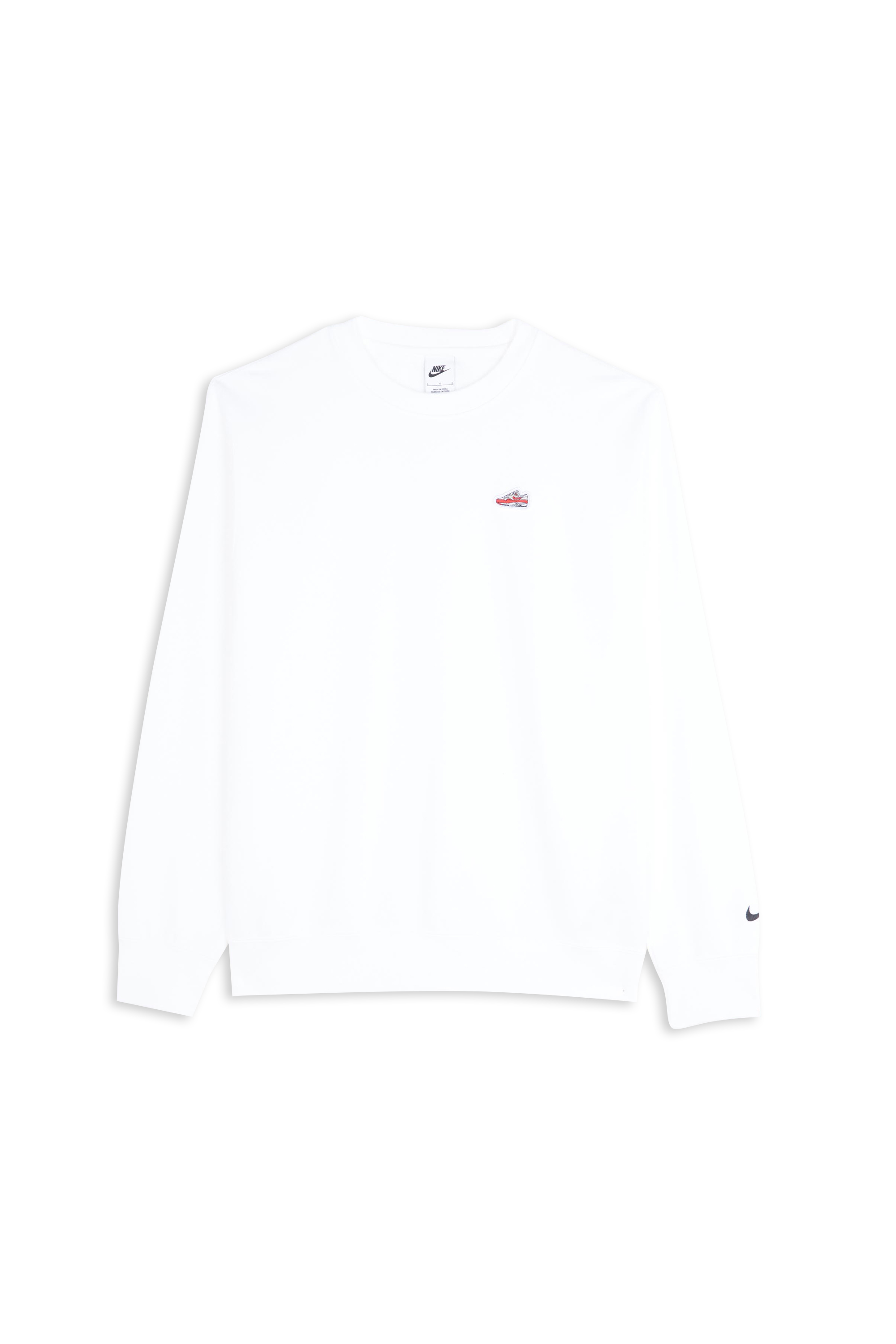 NIKE Sweatshirt M NSW CRW FT XAM1 Blanc