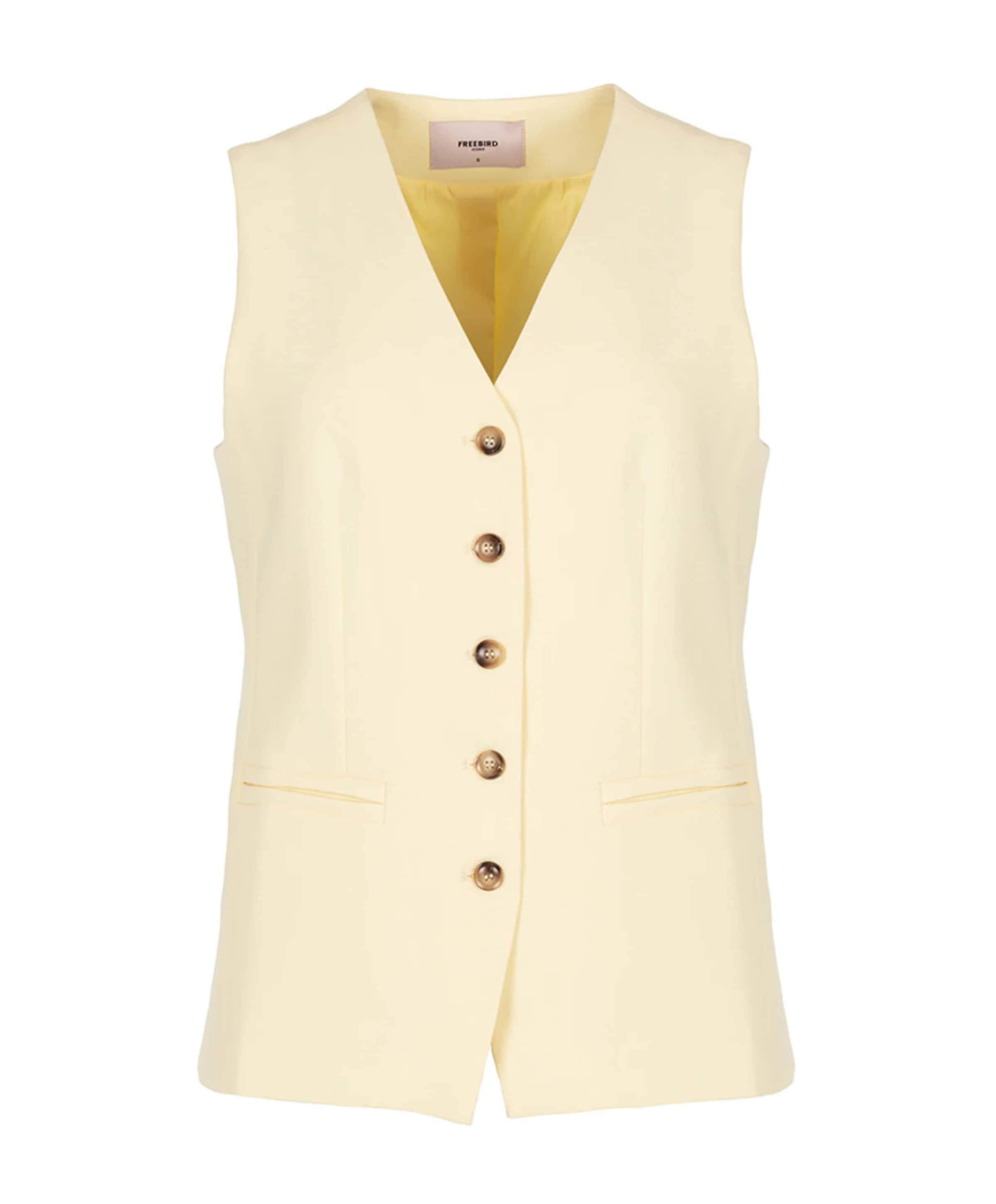 Freebird Dames gilet geel