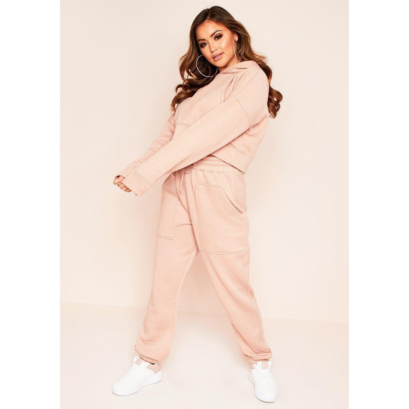 Missy Empire Pocket Front Cropped Hoodie