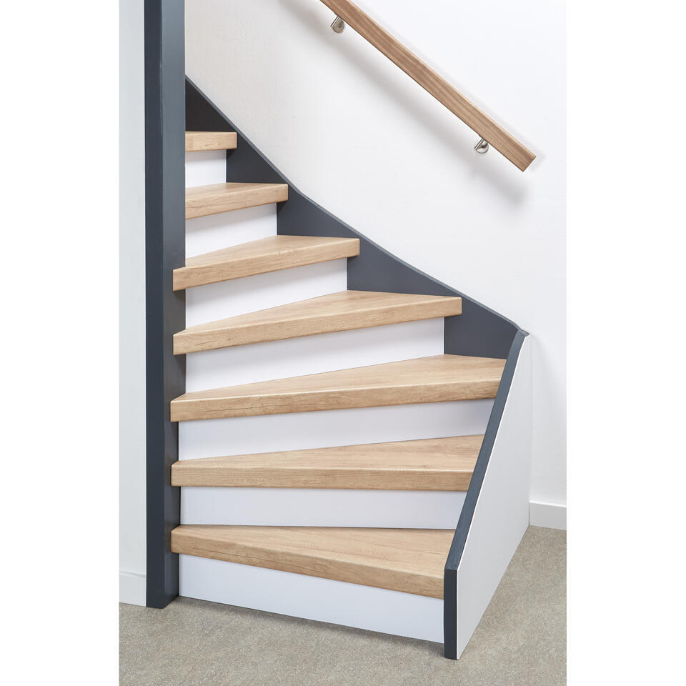 Traptrede Callery Naturel Eiken 136 cm
