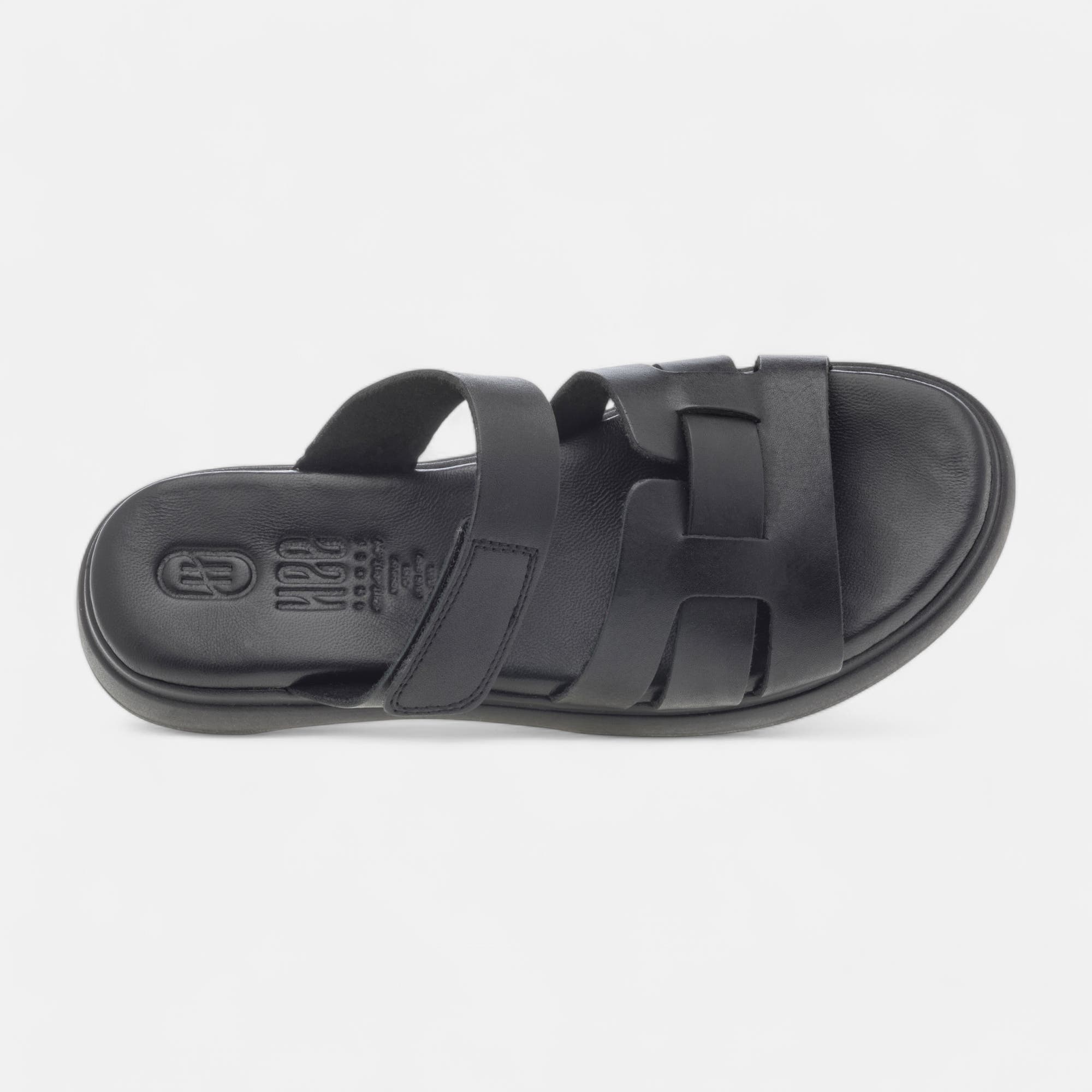 Mules Femme en cuir noir