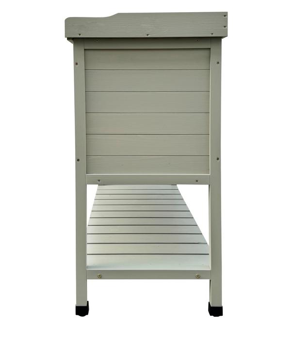 Habau Holz-Pflanztisch mit Unterschrank und
