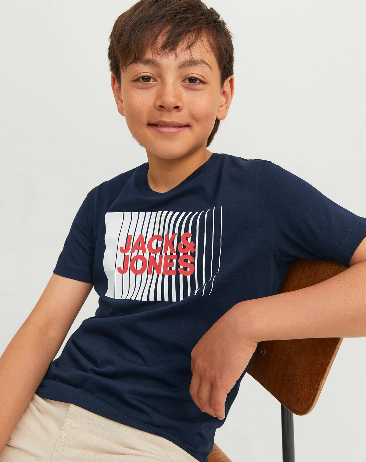 T-Shirt LOGO in navy blazer