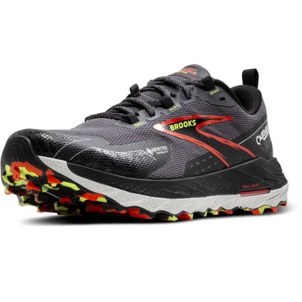 Chaussure trail BROOKS CASCADIA 18 GORE-TEX BLACKENED PEARL/BLACK/TOMATO