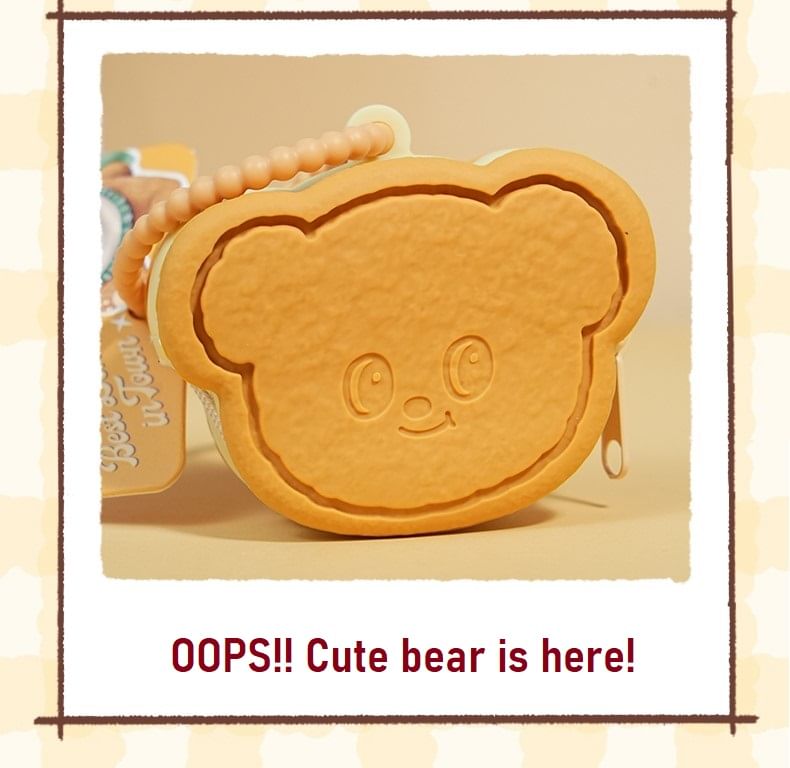 Butterbear - Butterbear Cookie Siliconen Sleutelhanger