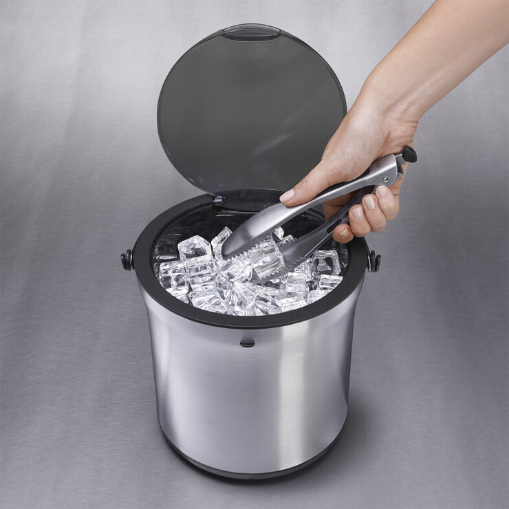 OXO Steel Isspand Med Tang Sort, grå
