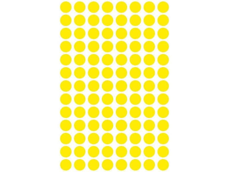 Avery Zweckform Klebepunkte 8 mm Gelb Markierungspunkte Sticker
