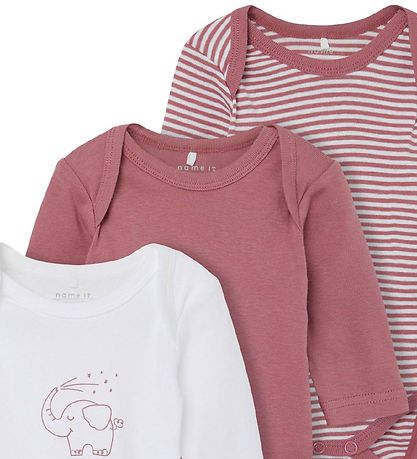 Name It Body l/ä - Noos - NbnBody - 3er-Pack - Mesa Rose