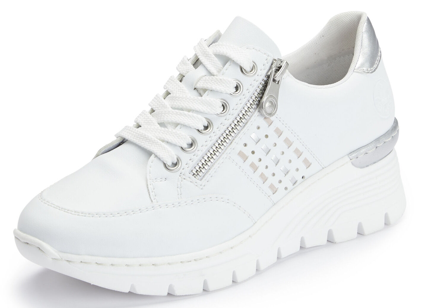Rieker, bequeme Damen-Sneaker, Weite G, mit Reissverschluss