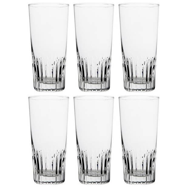 6x Stuks vaasjes bierglazen 330 ml - Bierglazen
