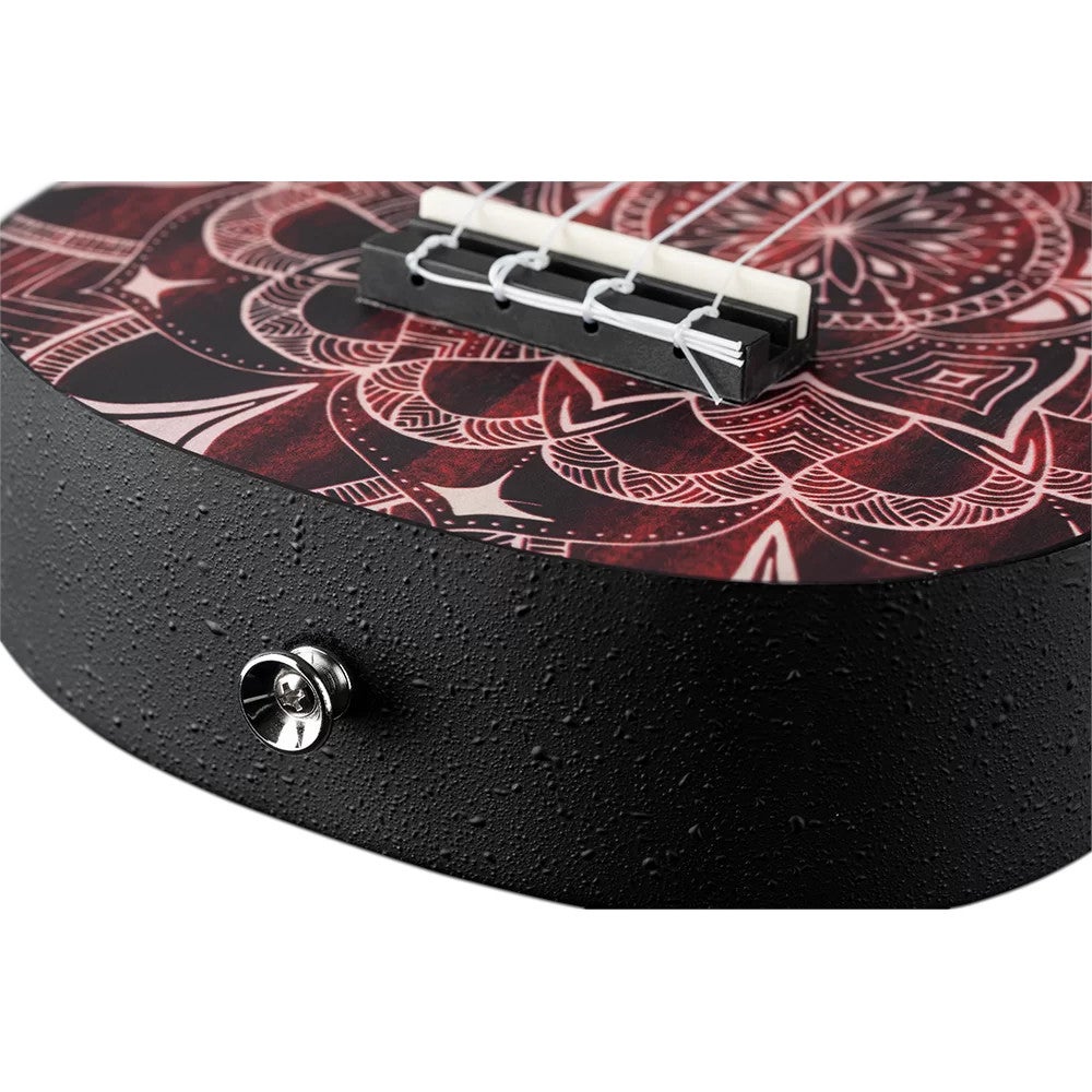 Ortega Keiki K2SS-RKC Soprano Size Ukulele Red Kaleidoscope sopraan ukelele set