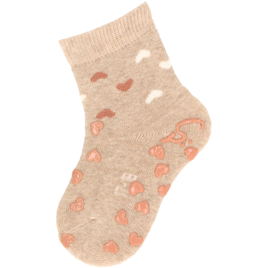 Sterntaler ABS-Krabbelsocken DP Katze braun mel.