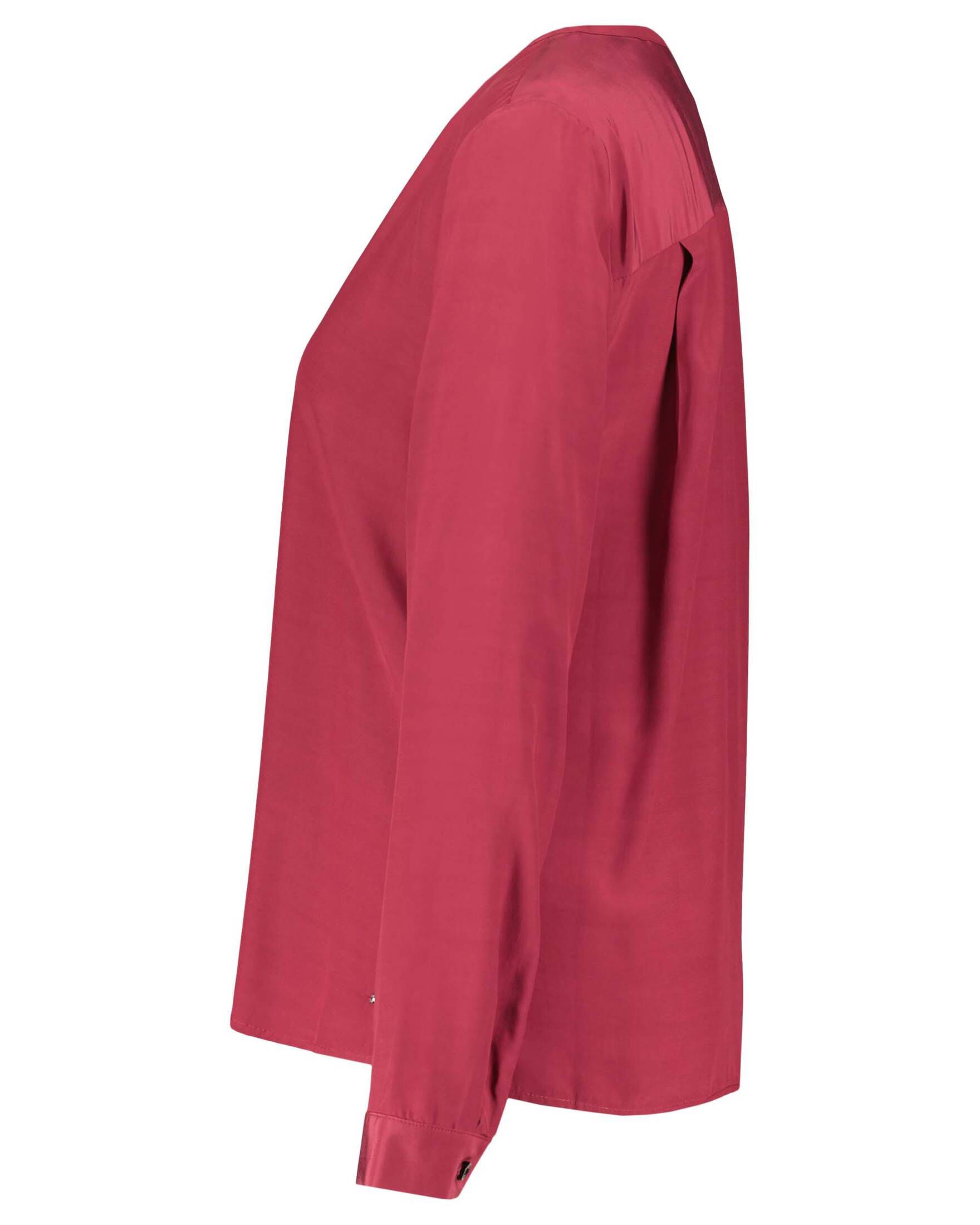 Tommy Hilfiger| Damen Bluse VISCOSE SOLID V-NK BLOUSE Langarm