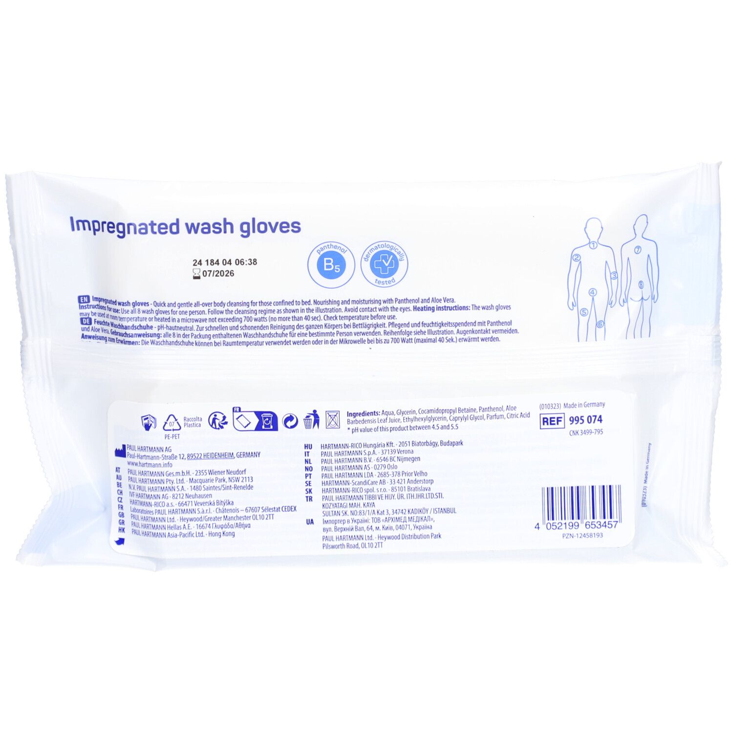 MoliCare Skin Waschhandschuhe, 8 Stück