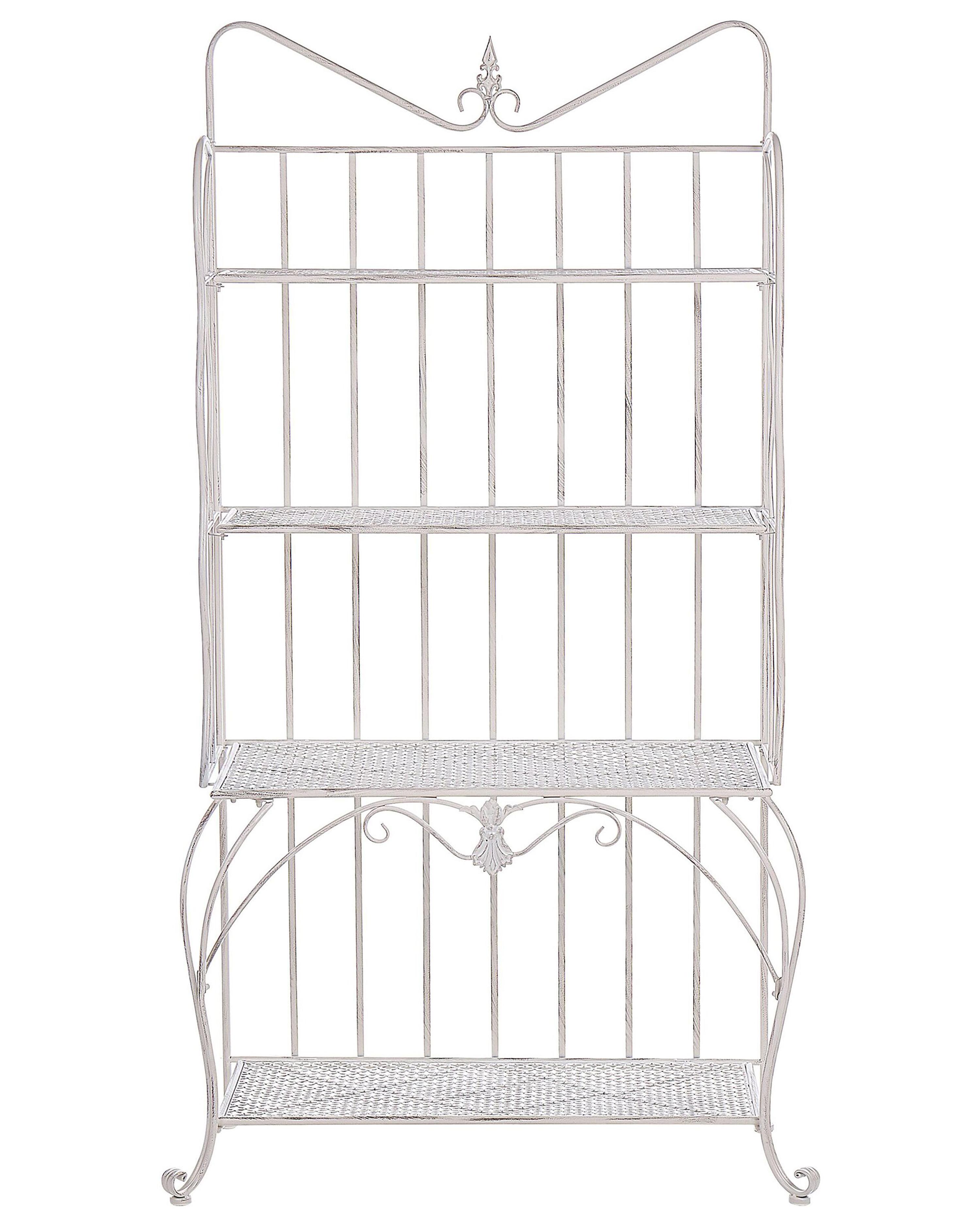 Rek PAVONA Metaal 94 cm 50 cm Lichtbeige