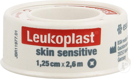 Leukoplast Skin Sensitive Fourreau 1,25cm x 2,6m 1 Pièce