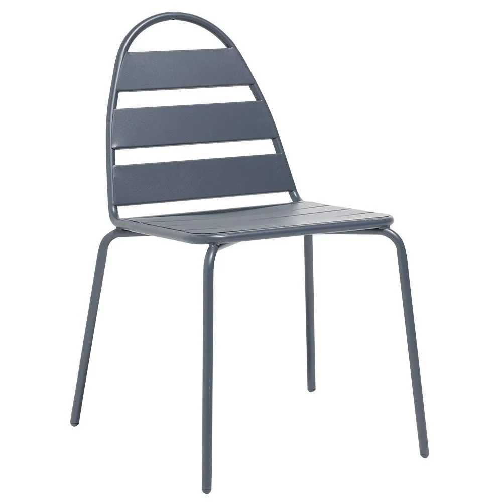Chaise de jardin Fun métal gris 58x45xH82cm