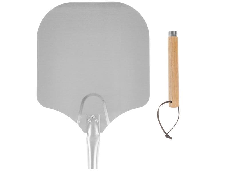 STRUCT Pizzaschaufel Campania 30 x 30 cm, Silber Pizzaschieber mit abnehmbarem Griff