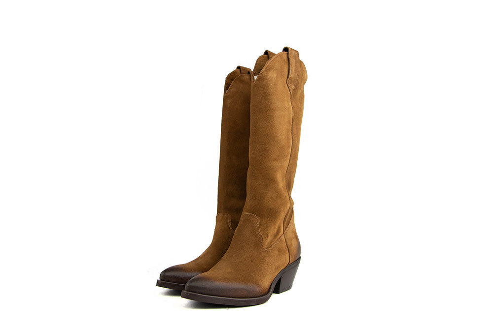 Lazamani Western Boot High Cognac