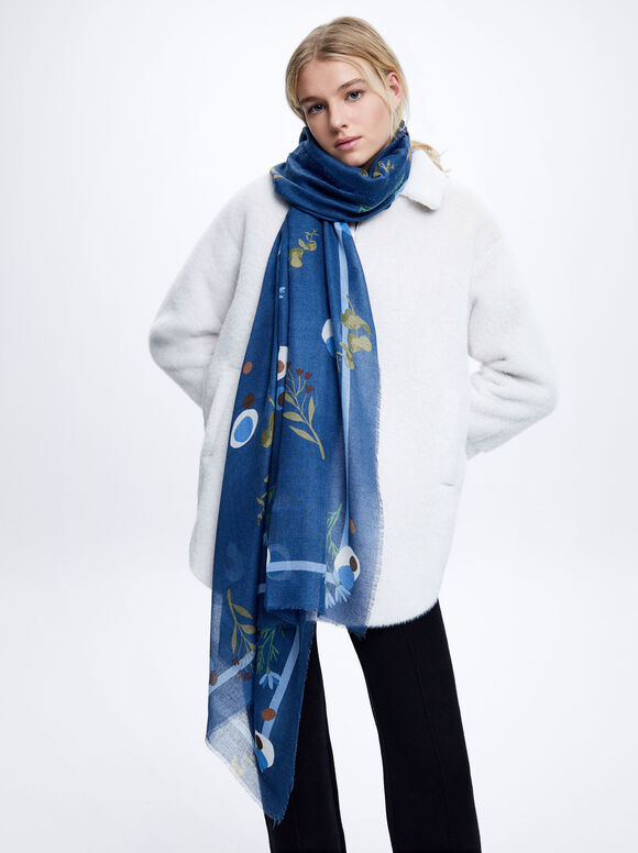 Pañuelo Estampado - Azul