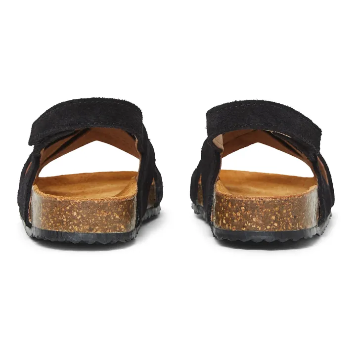 Pèpè Sandales Tressées Suede - Two Con Me | Noir