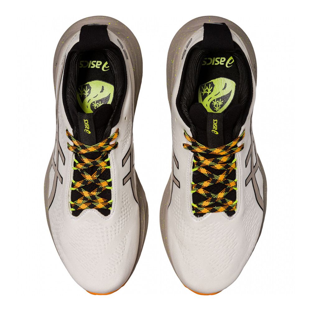Asics GEL-NIMBUS 25 TR - Chaussures running Homme nature bathing/neon lime