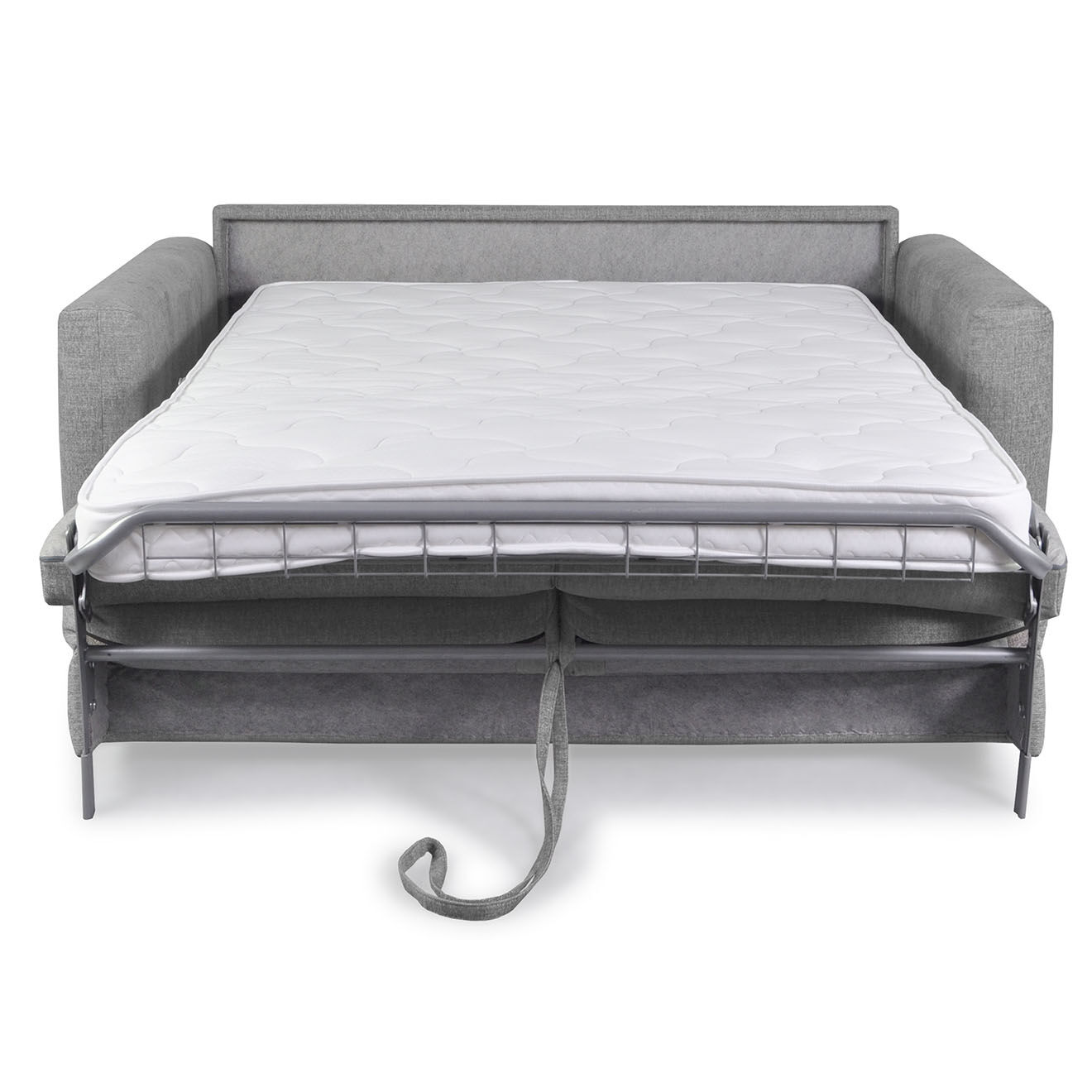 Bobochic Canapé droit cocoone convertible express  gris clair - 200x105x98 cm
