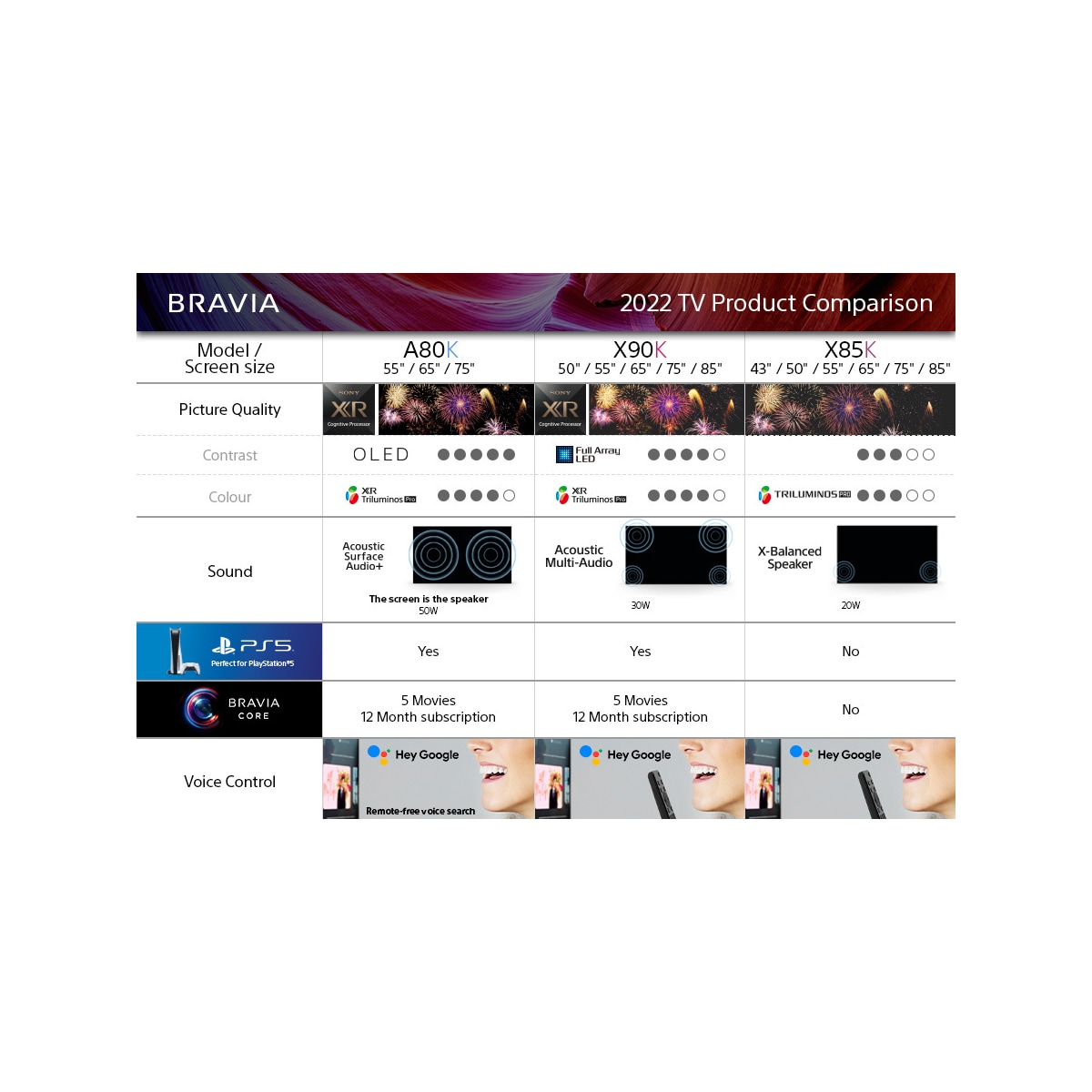 Sony 85” X90K 4K Full Array LED TV (2022)