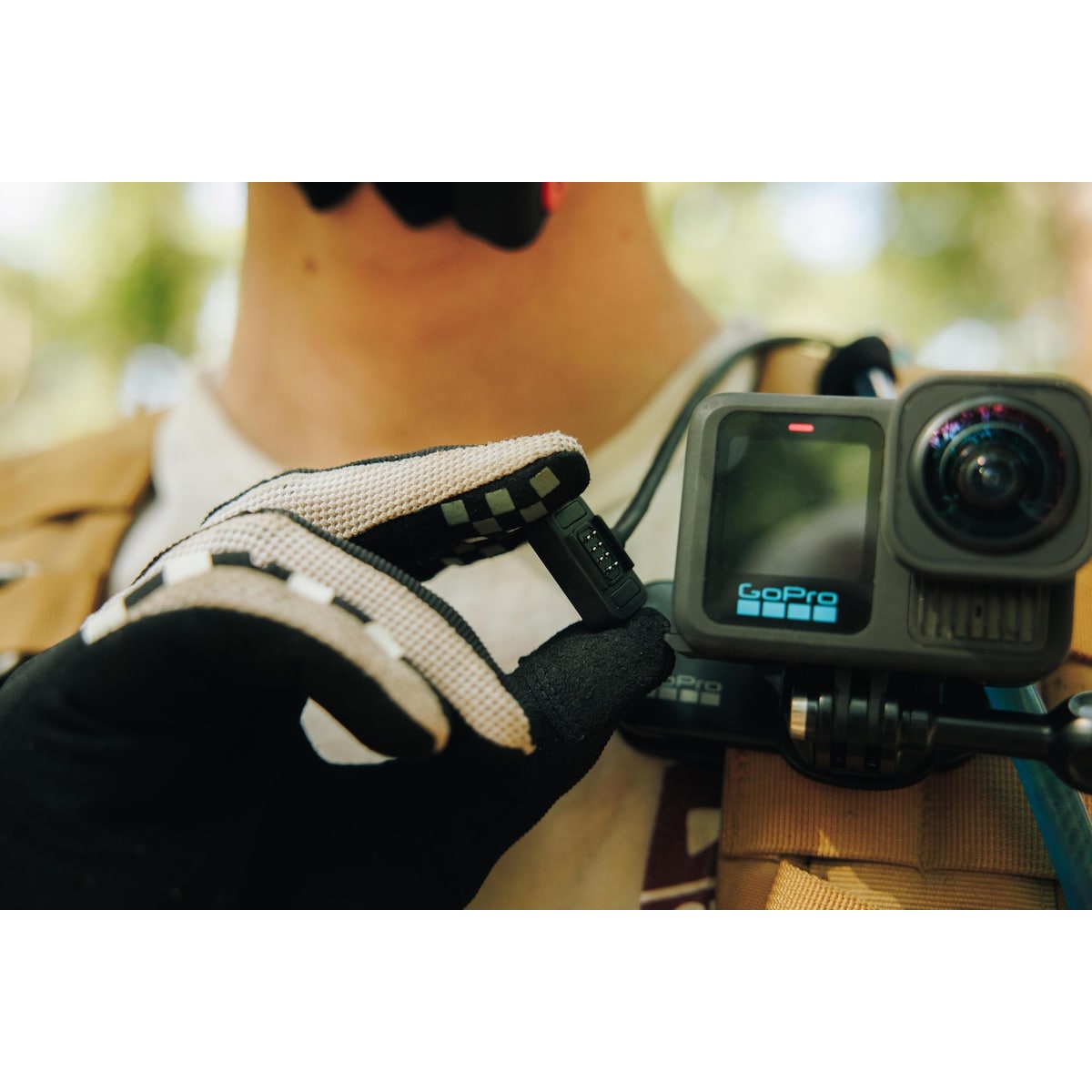 GoPro Contacto magnetisk dør og strømkabelsett (sort)