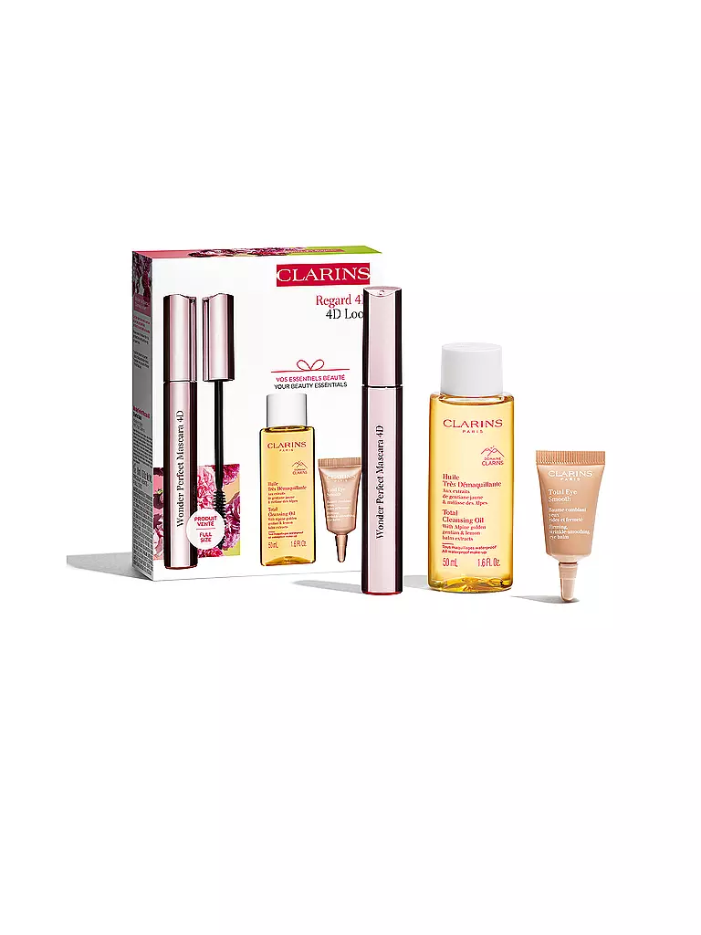 CLARINS Geschenkset - Wonder Perfect 4D Mascara Set 50ml / 8ml / 3ml / 0,9ml keine Farbe