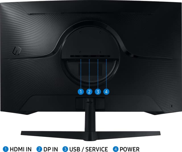 Samsung Odyssey G55C LS32CG552EUXEN 32” buet VA gaming-skærm