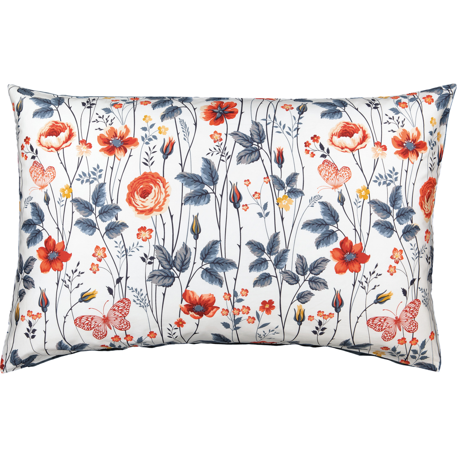 Bettwäsche mit Blüten und Schmetterlingen