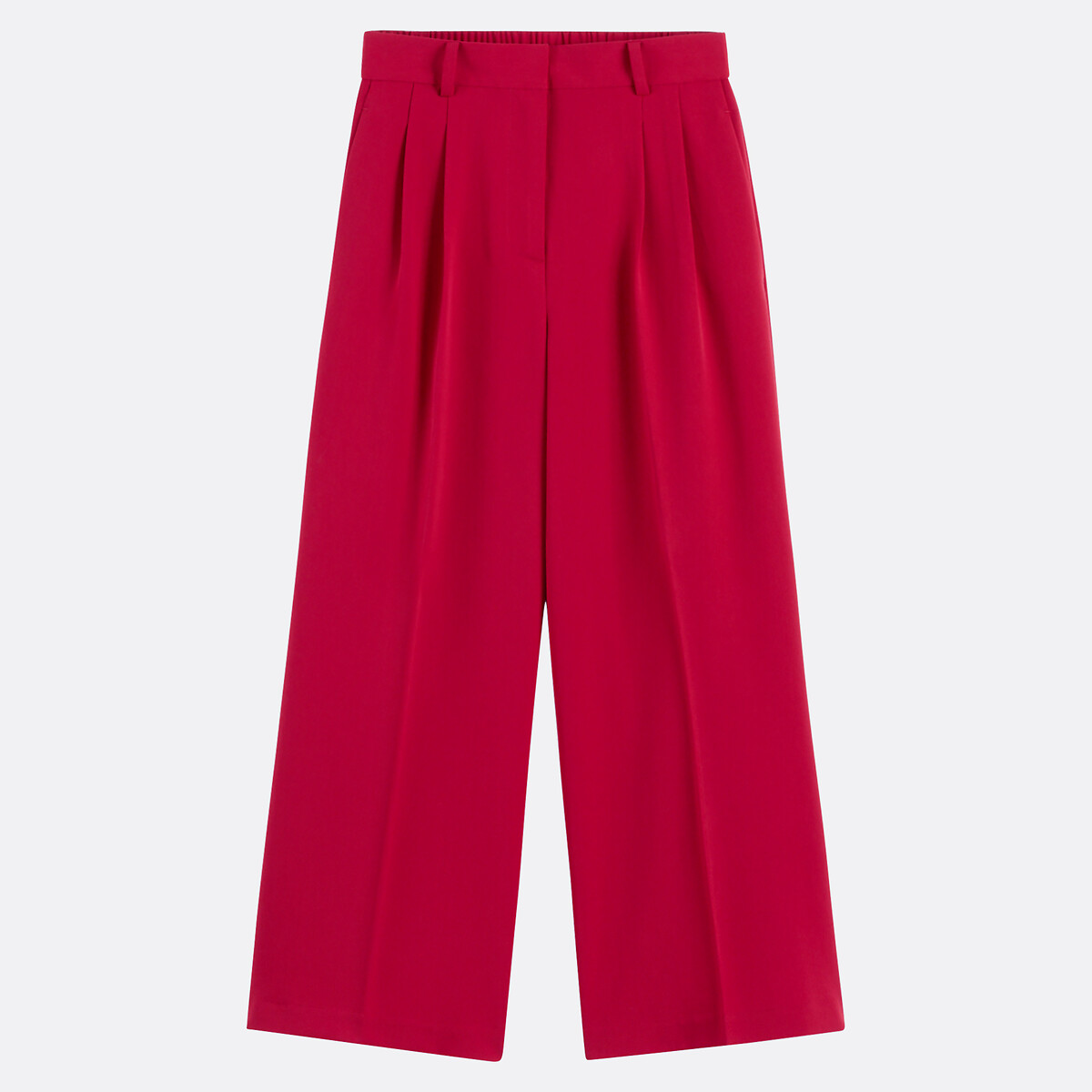 COLEÇÕES LA REDOUTE<br>Calças cropped largas com costuras