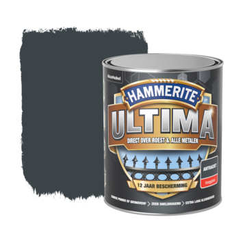 Hammerite Ultima metaallak 750ml hoogglans Antraciet RAL7016