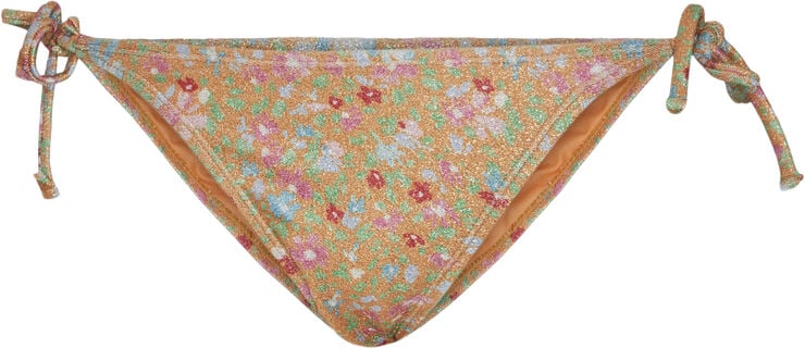 Pieces PCASINE SHINE BIKINI TIE BRIEF SWW Blazing orange/ditsy flower