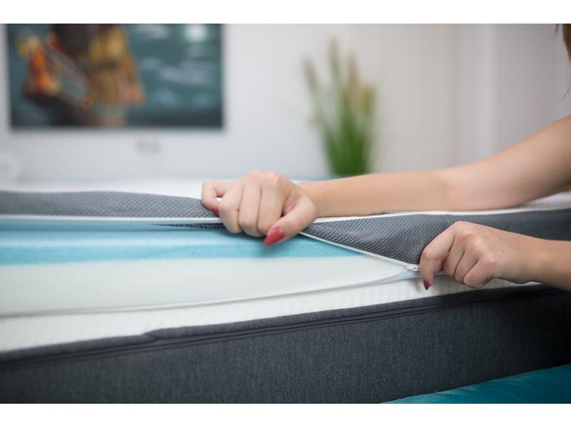 eazzzy Matratzentopper Eazzzy 140 x 200 cm Altes Bett, neuer Schlafkomfort