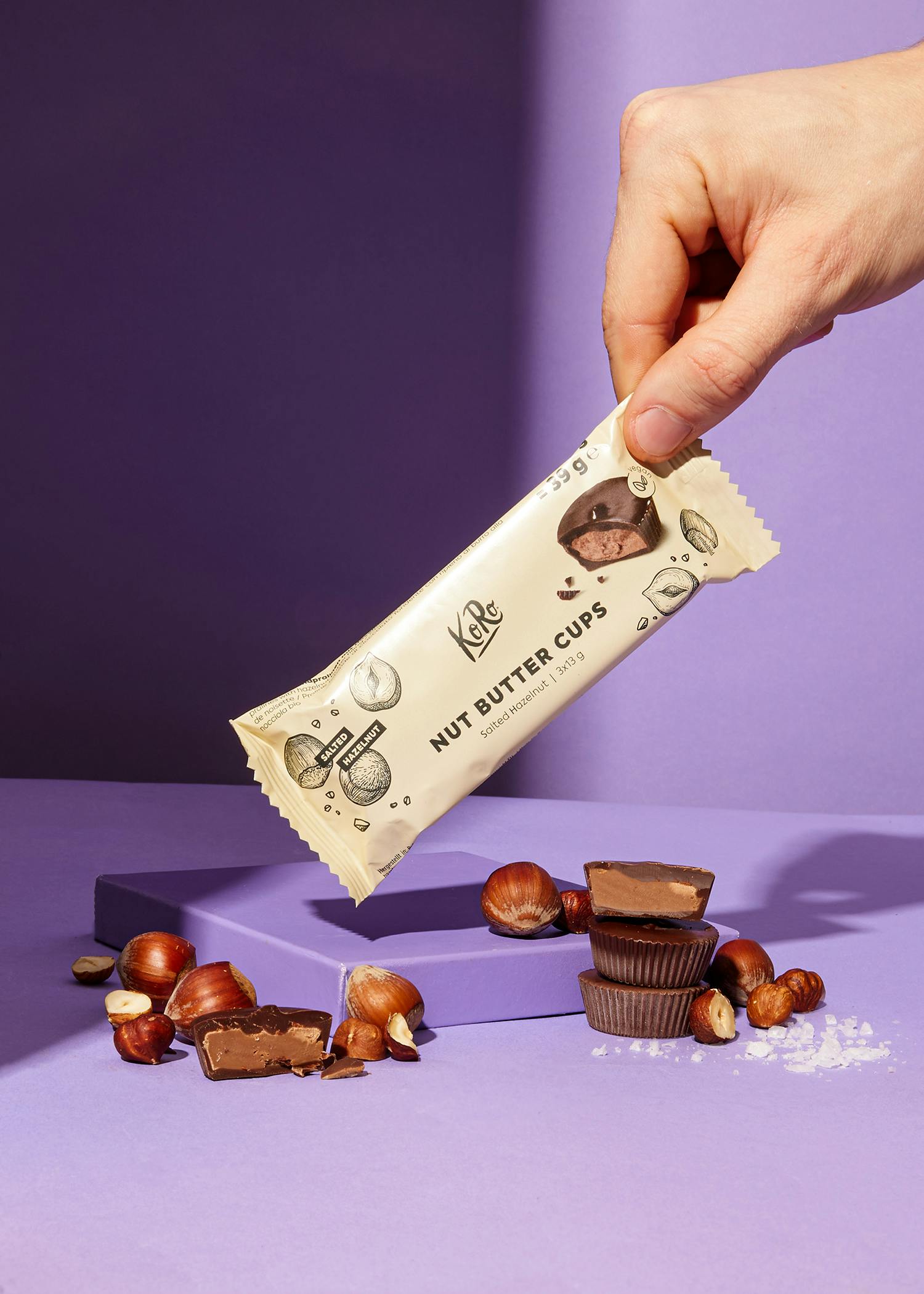 Bio Nut Butter Cups Salty Hazelnut 3 x 13 g