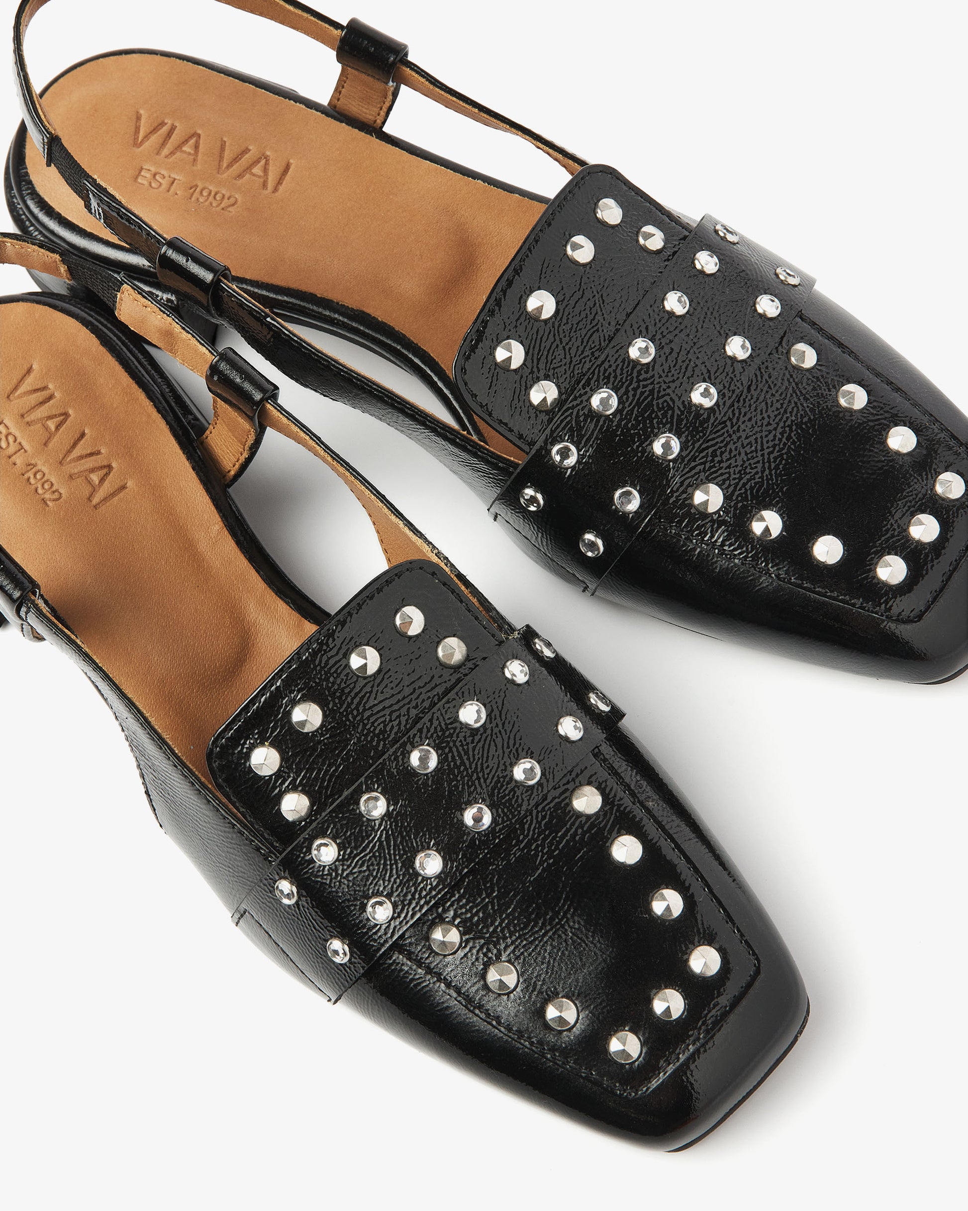 VIA VAI zwarte slingbacks Julie Damian