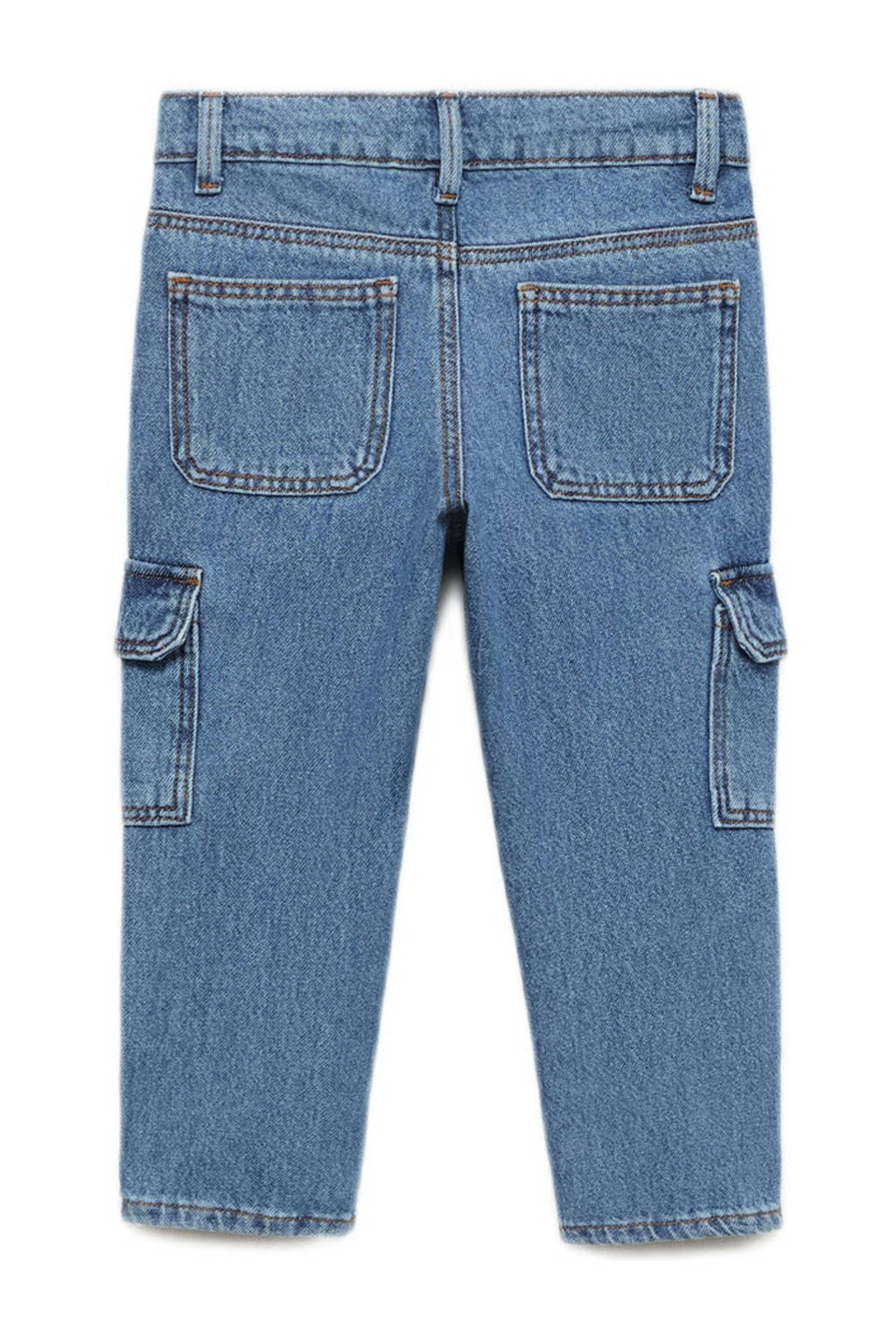 Mango Kids straight leg medium blue denim