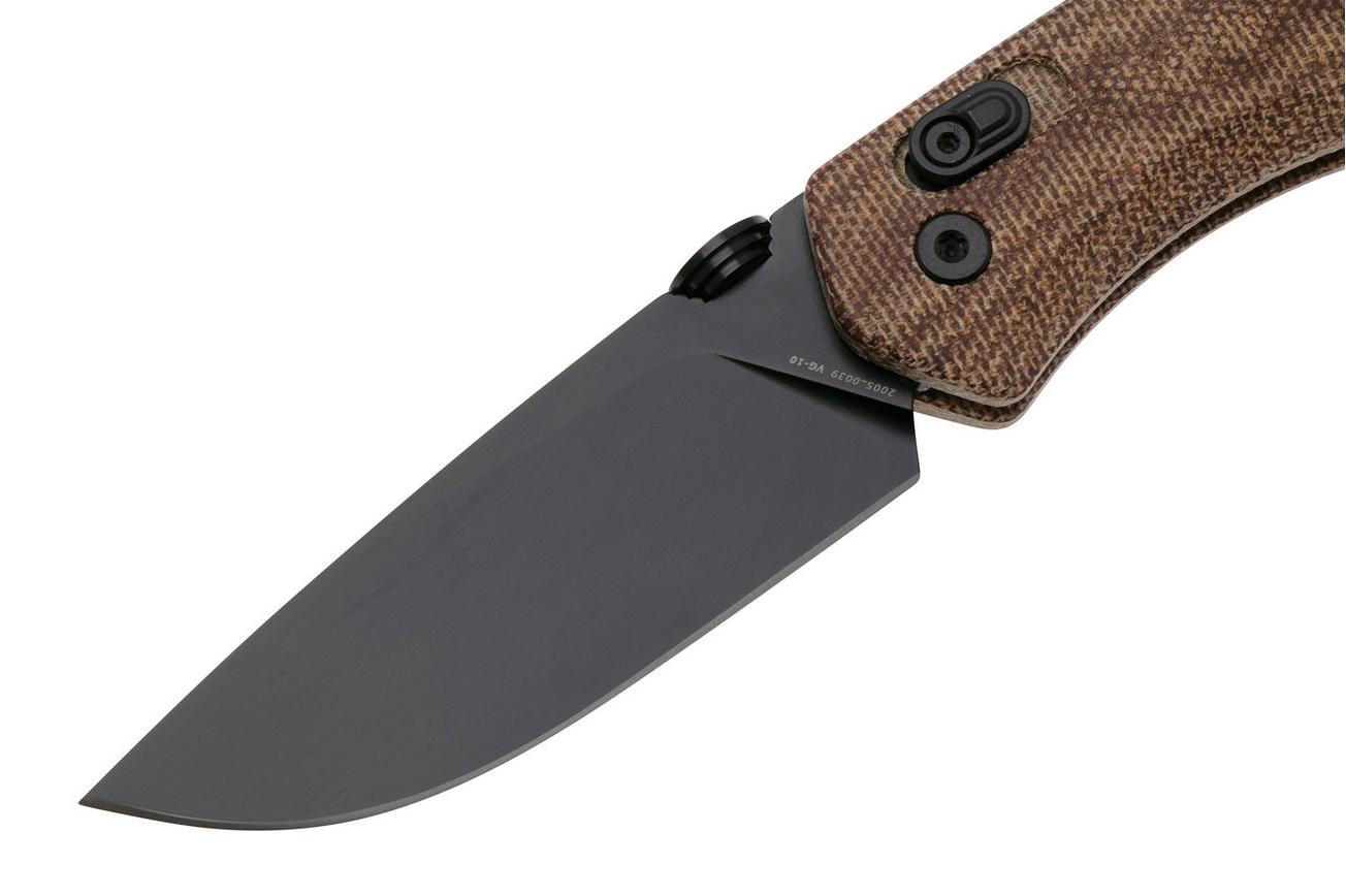 The James Brand The Carter, tan micarta, black zakmes KN108140-00