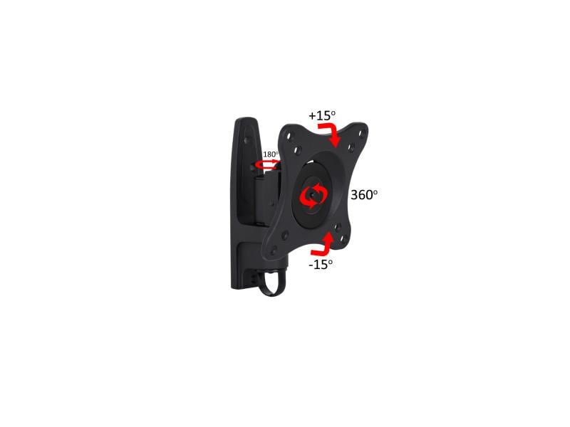 Multibrackets Wandhalterung Flexarm 360 I Schwarz M VESA Flexarm 360 I Black 75 100 200