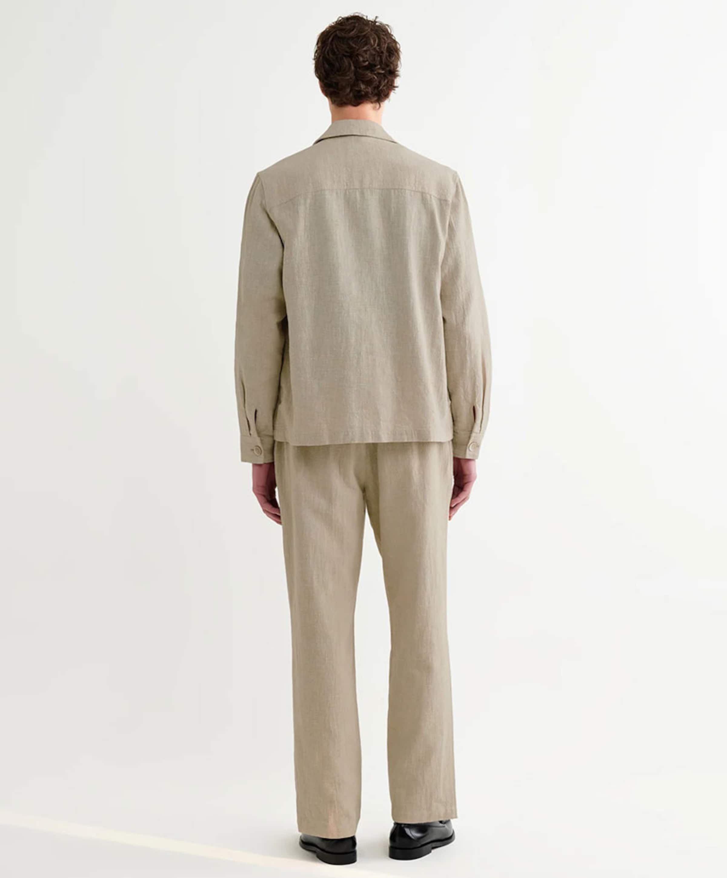 Wax London Heren overshirt beige