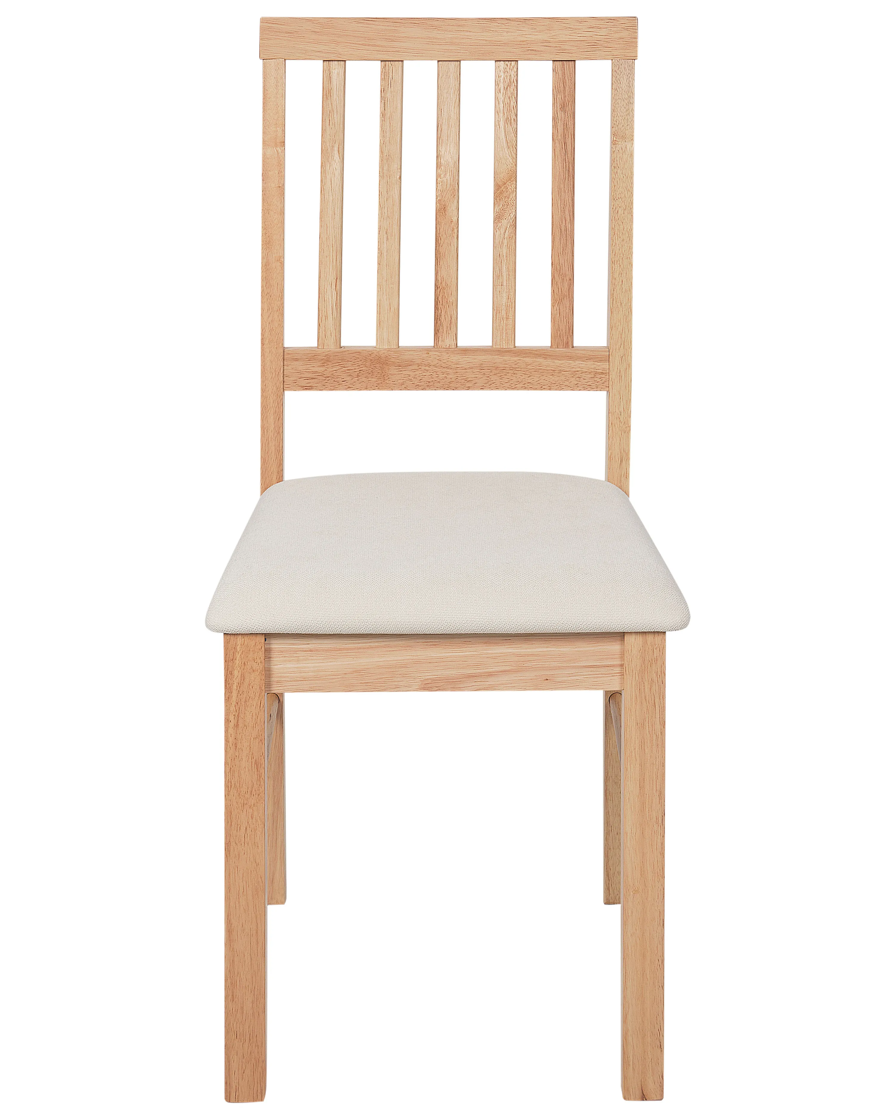 Set van 2 eetkamerstoelen ORONO Hout Lichtbruin
