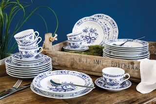 KAHLA Suppenteller ROSSELLA Zwiebelmuster 6er Set weiß/blau