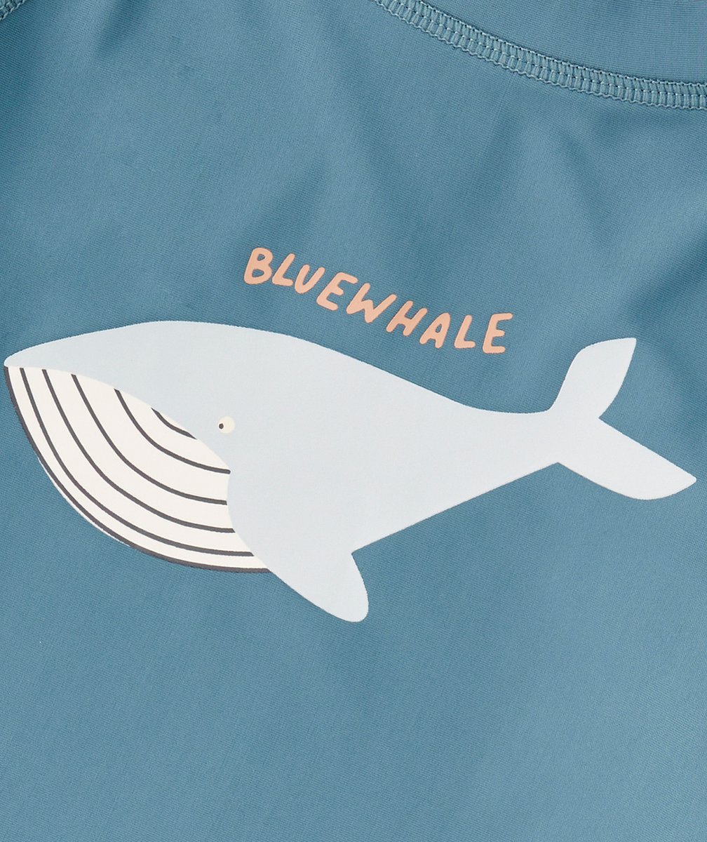 LASSIGT-SHIRT ANTI-UV BÉBÉ BLEU MARINE IMPRIMÉ BALEINE