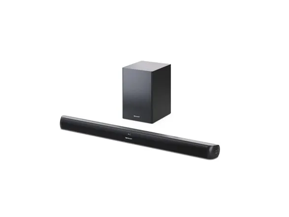 Sharp HT-SBW202 - Lydbarsystem - til hjemmebiograf - 2.1-kanal - trådløs - Bluetooth - sort