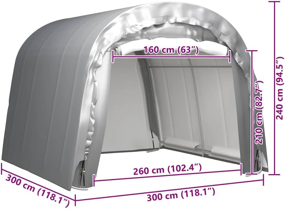 vidaXL Partyzelt 3x6 m Seitenteile Faltzelt Gartenpavillon Gartenzelt Bierzelt