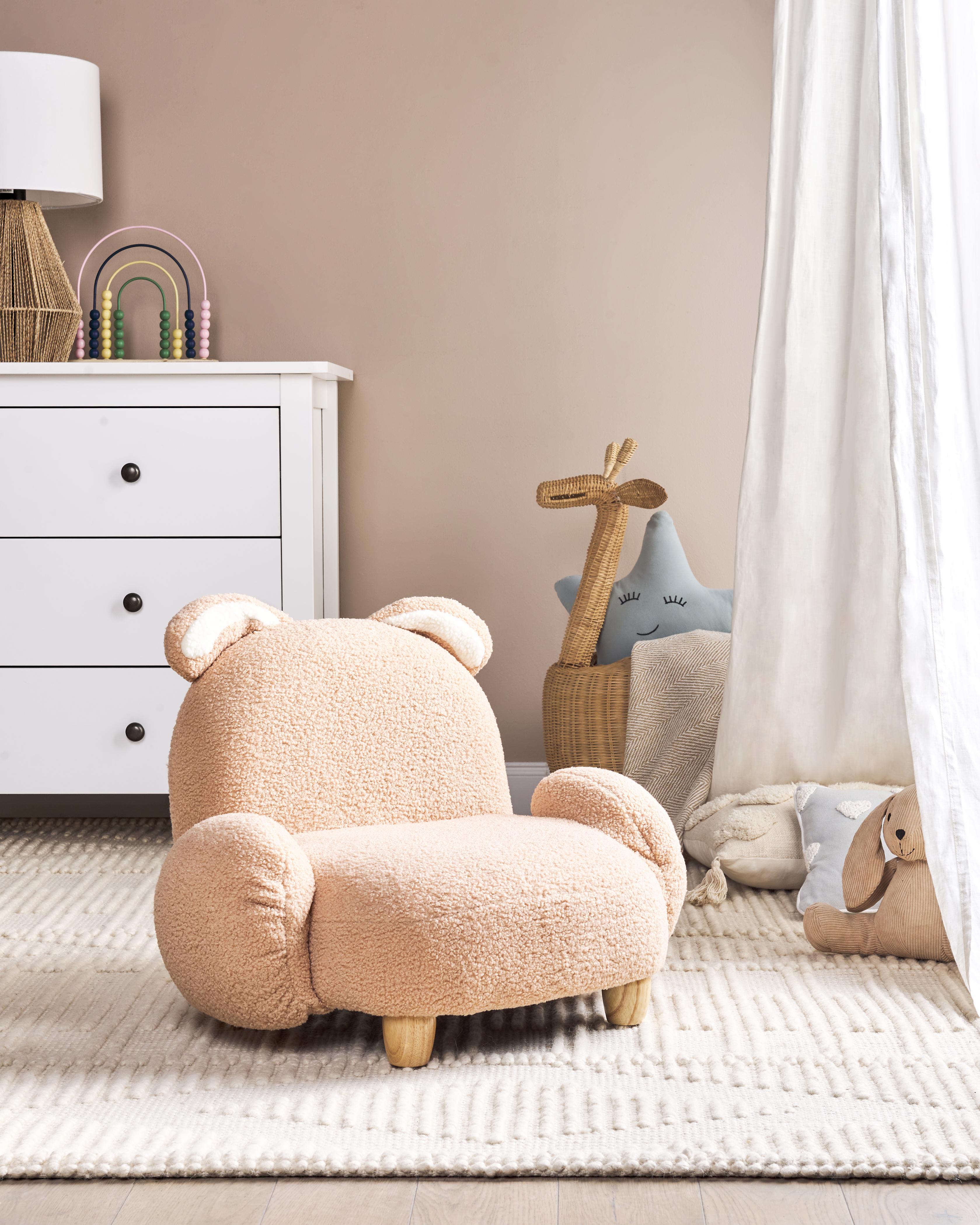 Kinderfauteuil Konijn KANNA Bouclé Beige