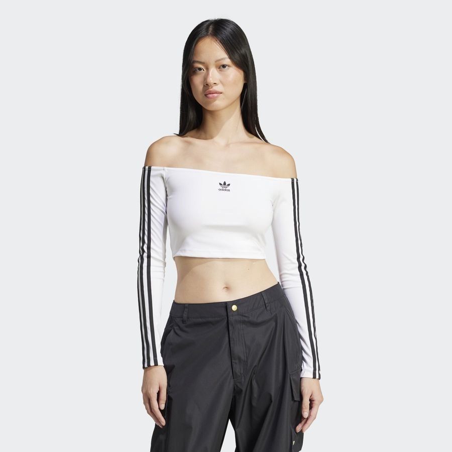 Adidas Original T-shirt manches longues épaules dénudées Adicolor