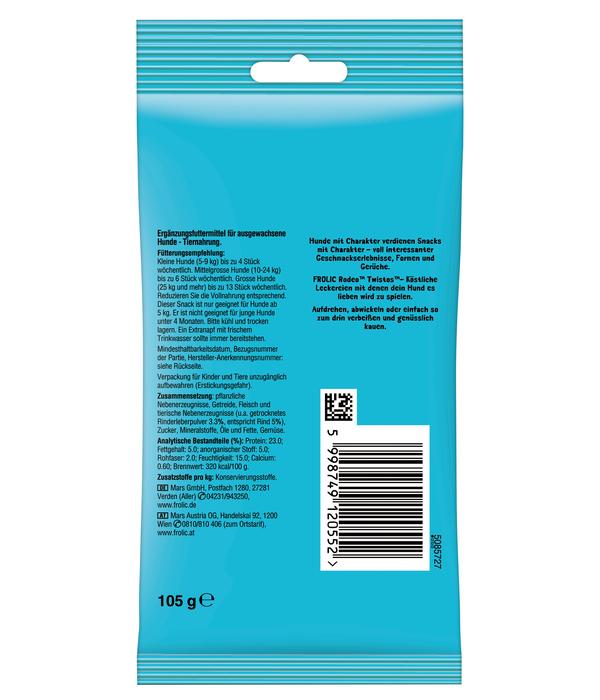Frolic® Hundesnack Rodeo Twistos, Rind, 6